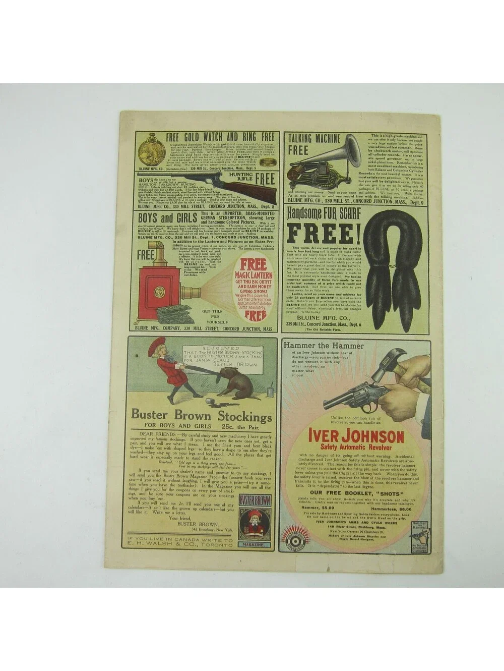 Sunday Record Herald Magazine Woman Reads Valentine Red Flowers Antique 1906